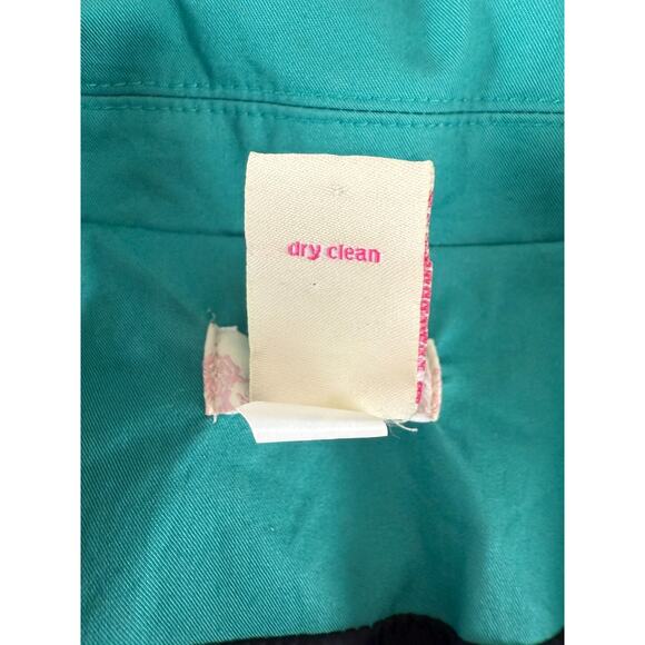 Candies Size S Outdoor Tie Front Button Coat Blue Long Sleeve Lined Collar - Picture 10 of 11